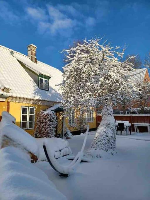 Idyllisk, Historisk Byhus Ved Fjorden I Mariager Εξωτερικό φωτογραφία